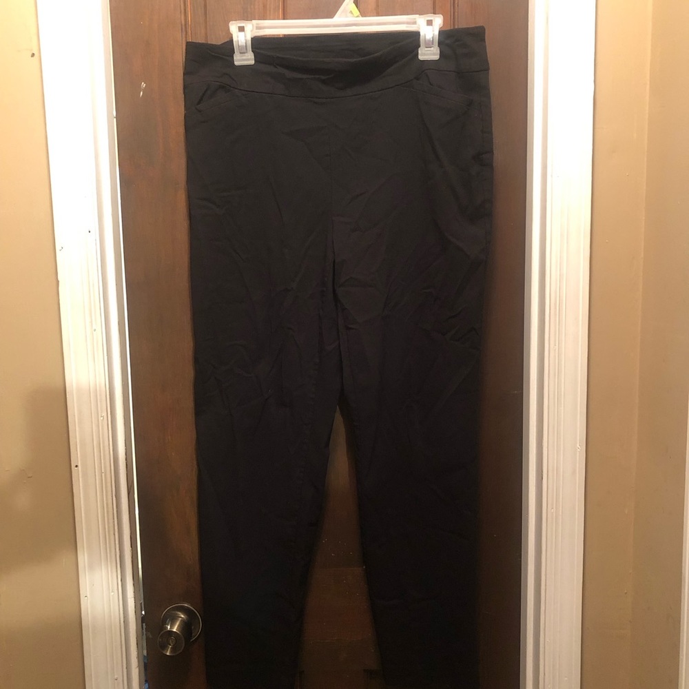 Women’s Black Size 14W Terra & Sky Stretch Pants